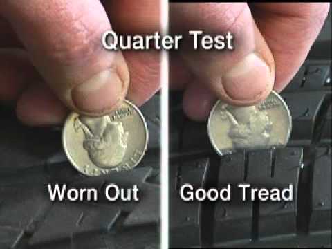 Measure Your Tread Depth - Quarter Test
